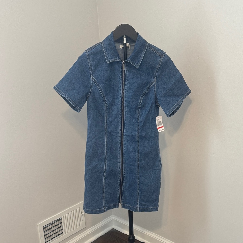 Habitual Blue Denim Midi Dress